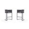 Manhattan Comfort Cosmopolitan Barstool in Grey and Black (Set of 2) 2-BS015-GY - alternate 1